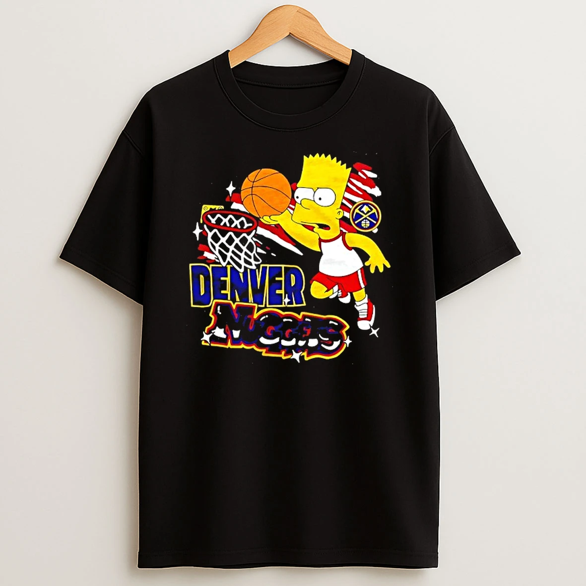 The Bart Simpson X Denver Nuggets Nba Mashup Tshirt Hoodie