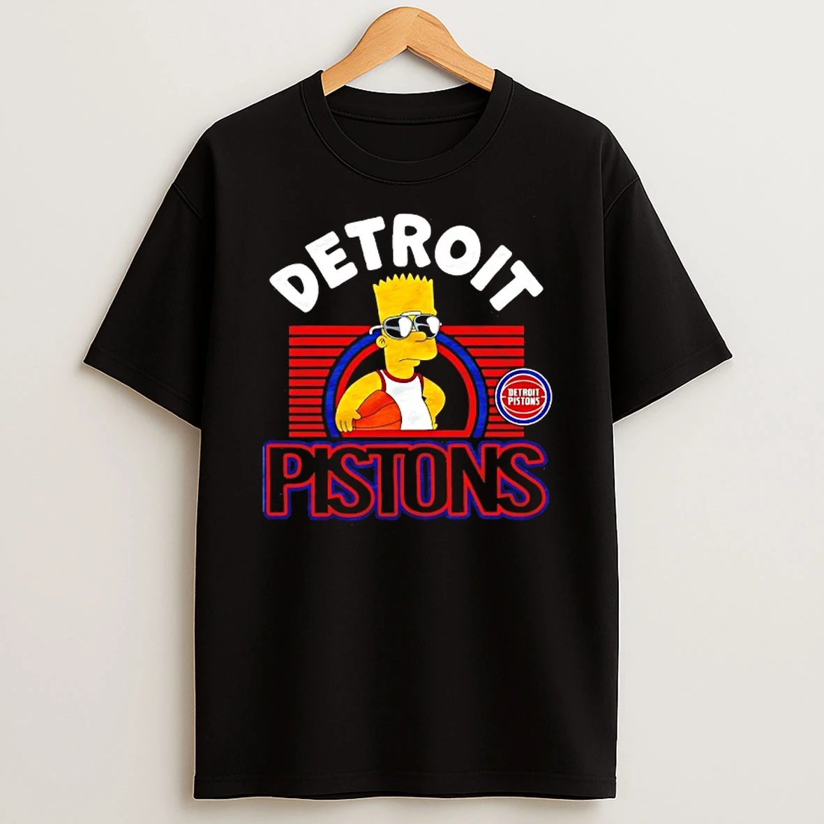 The Bart Simpson X Detroit Pistons Nba Mashup Tshirt Hoodie