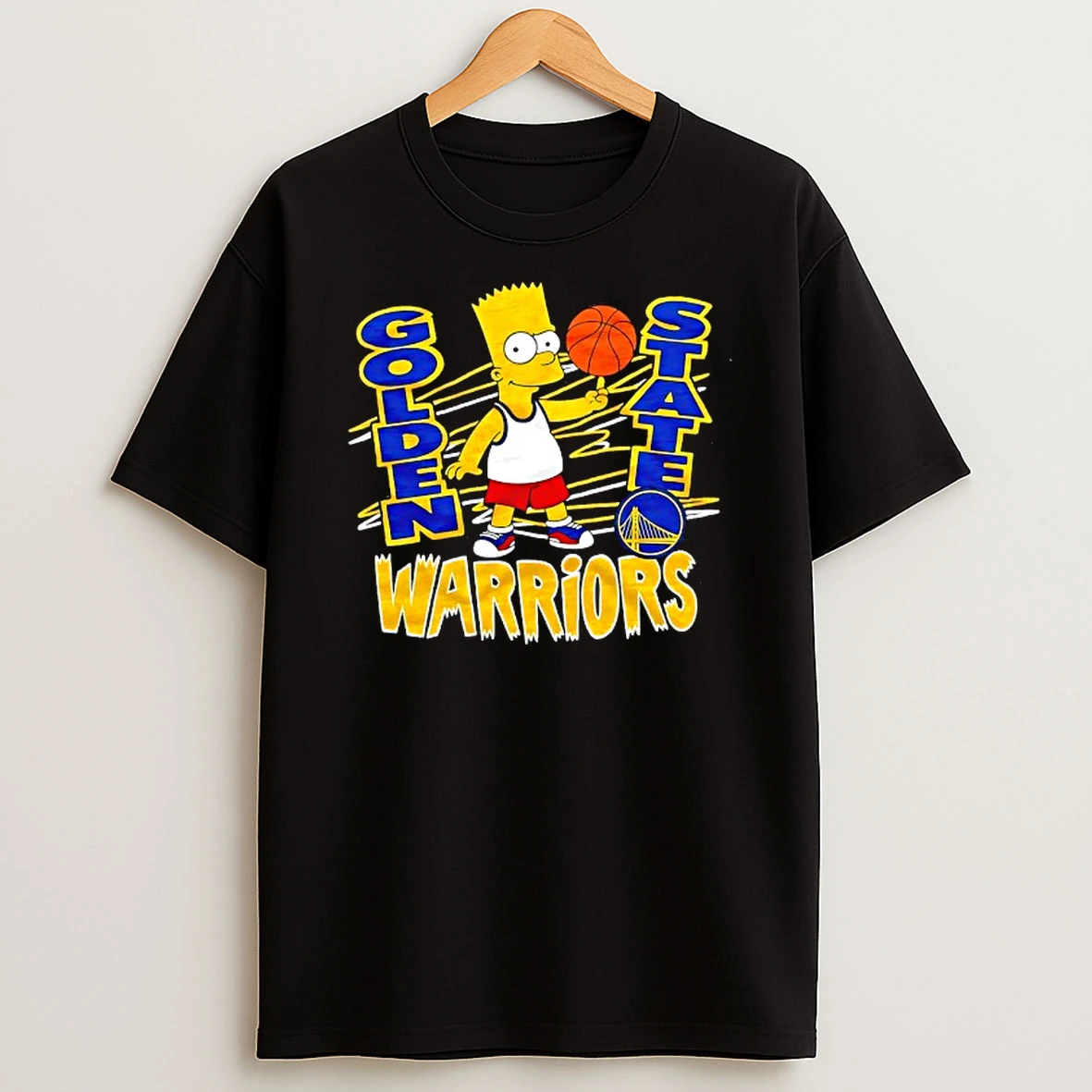 The Bart Simpson X Golden State Warriors Nba Mashup Tshirt Hoodie