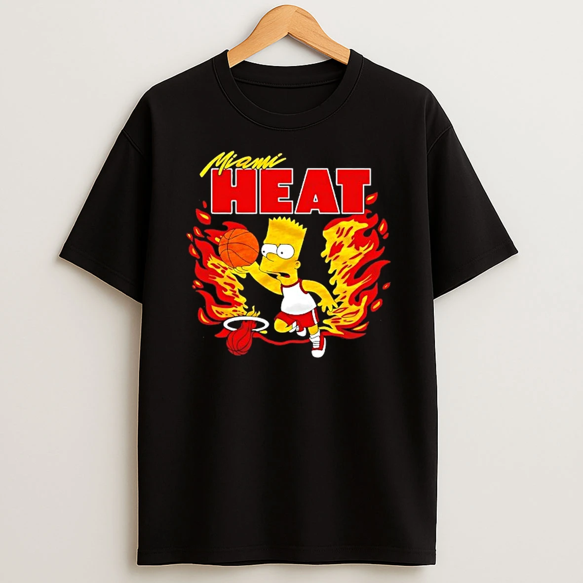 The Bart Simpson X Miami Heat Nba Mashup Tshirt Hoodie