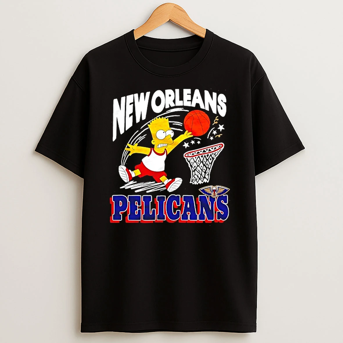 The Bart Simpson X New Orleans Pelicans Nba Mashup Tshirt Hoodie