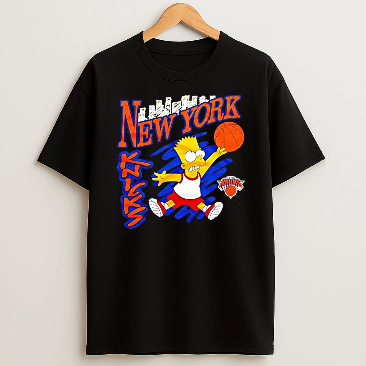 The Bart Simpson X New York Knicks Nba Mashup Tshirt Hoodie