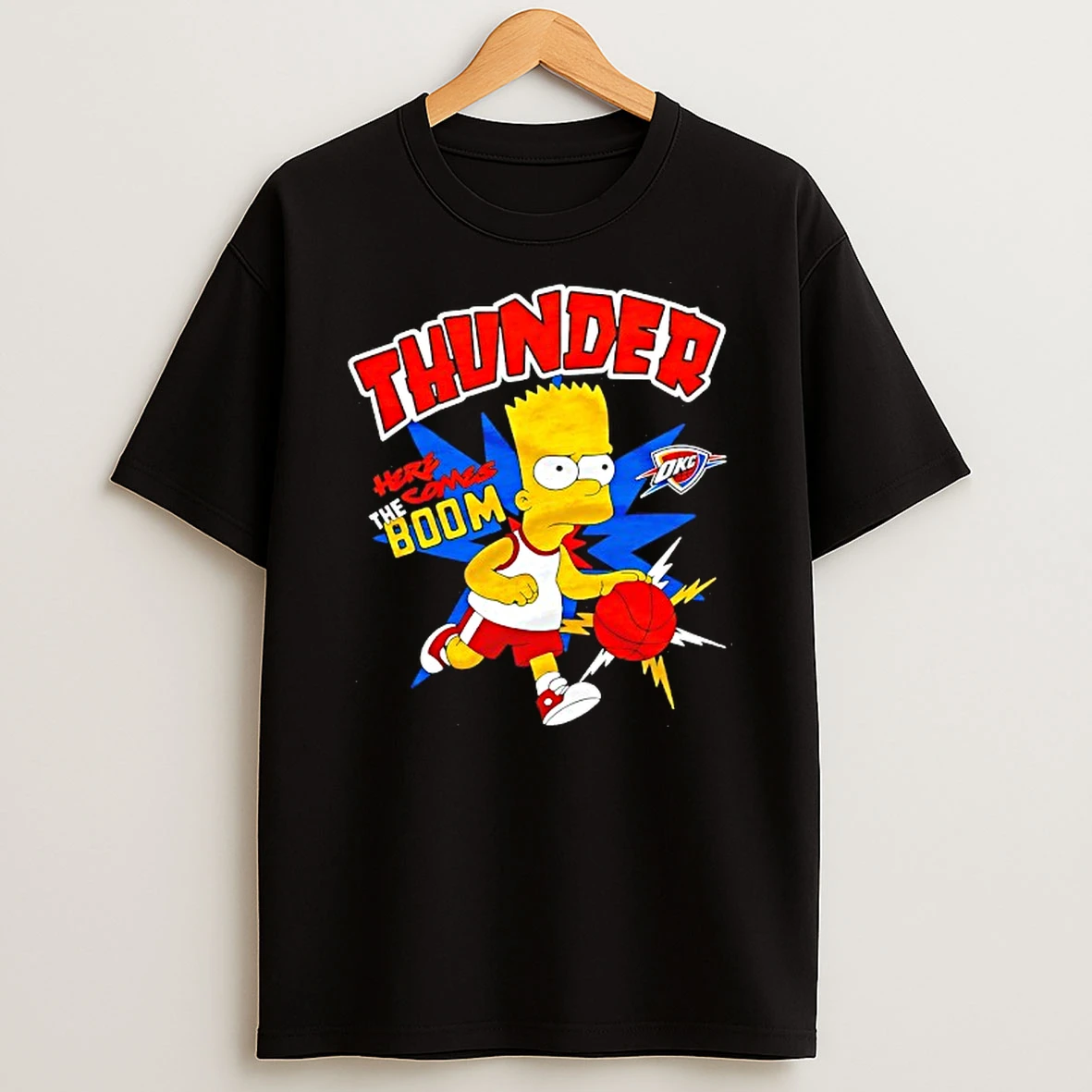 The Bart Simpson X Oklahoma City Thunder Nba Mashup Tshirt Hoodie