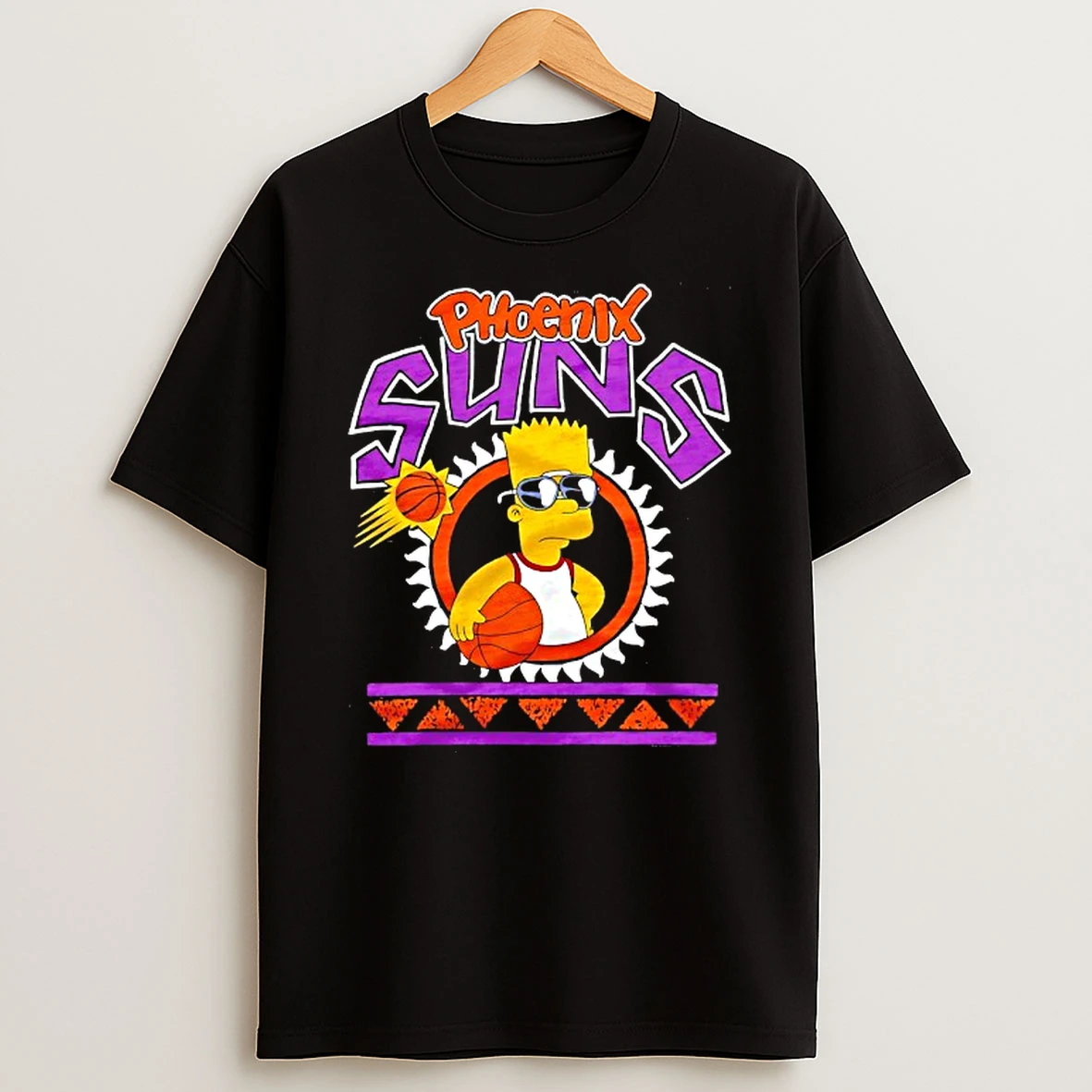 The Bart Simpson X Phoenix Suns Nba Mashup Tshirt Hoodie
