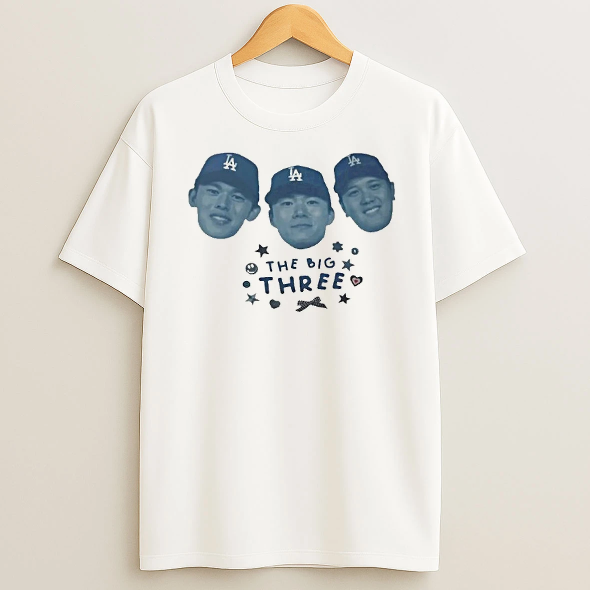 The Big Three Dodgers Players Ws Champions Tshirt Hoodie