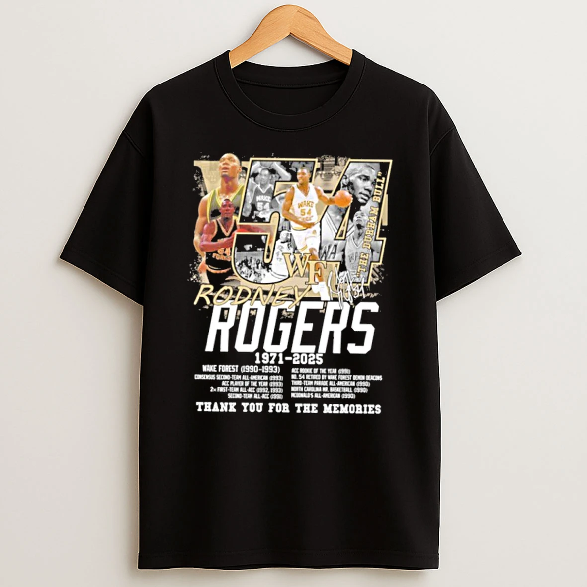 The Bueham Bull Rodney Rogers 1971 2025 Signature Thank You For The Memories Tshirt Hoodie