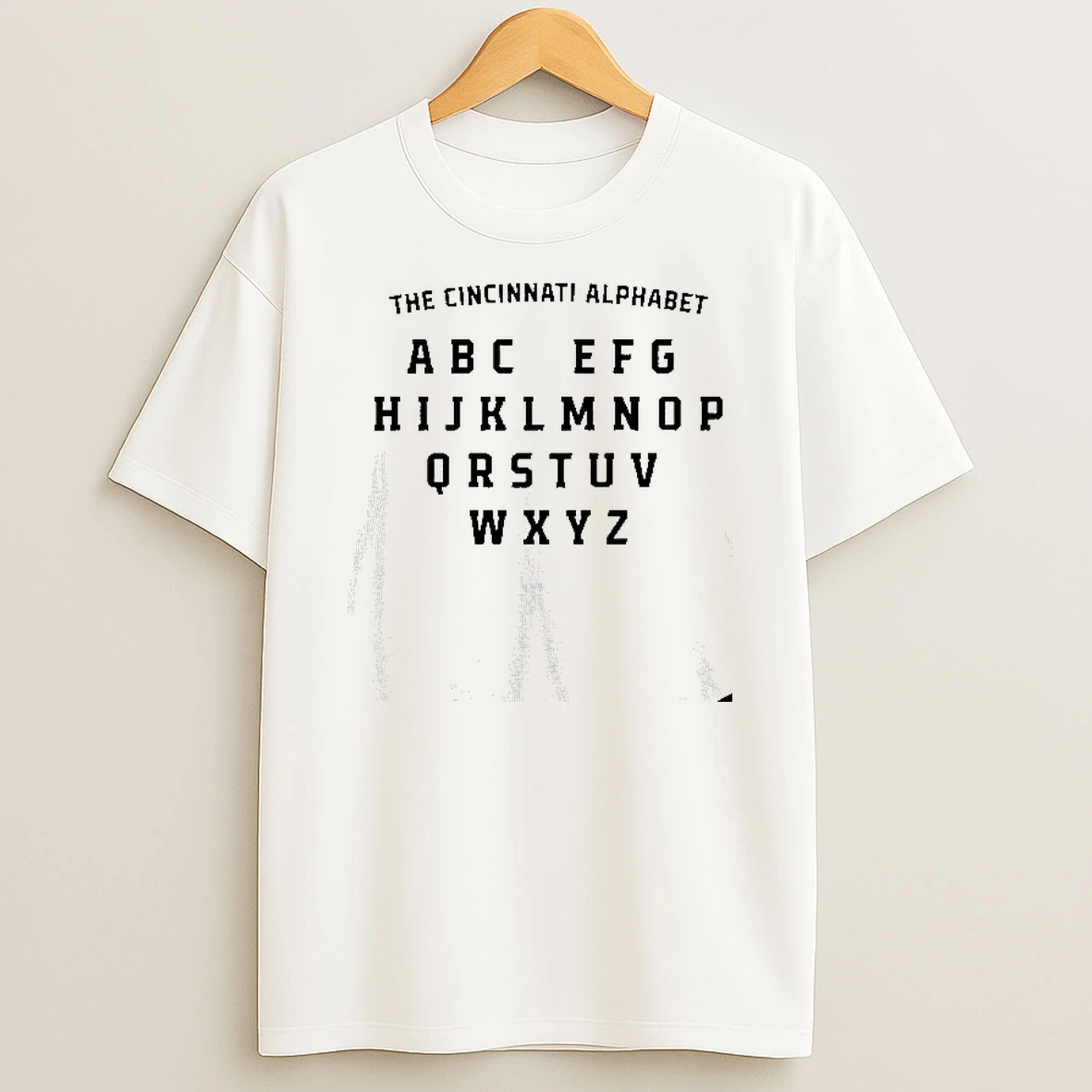 The Cincinnati Alphabet Tshirt Hoodie