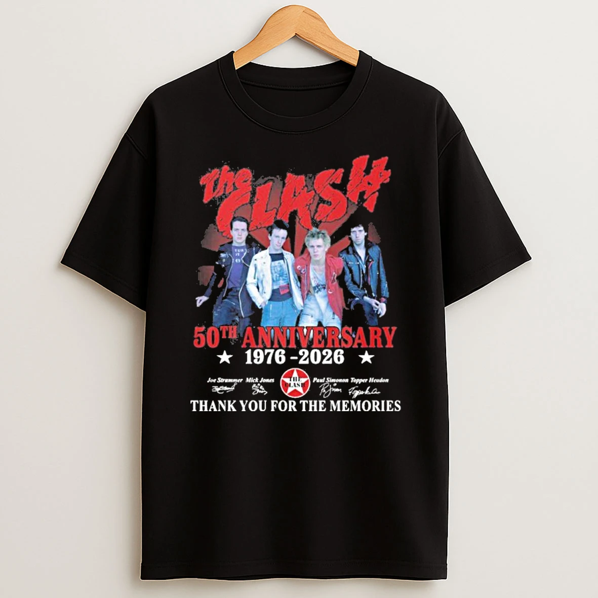 The Clash 50th Anniversary 1976 2026 Thank You For The Memories Tshirt Hoodie