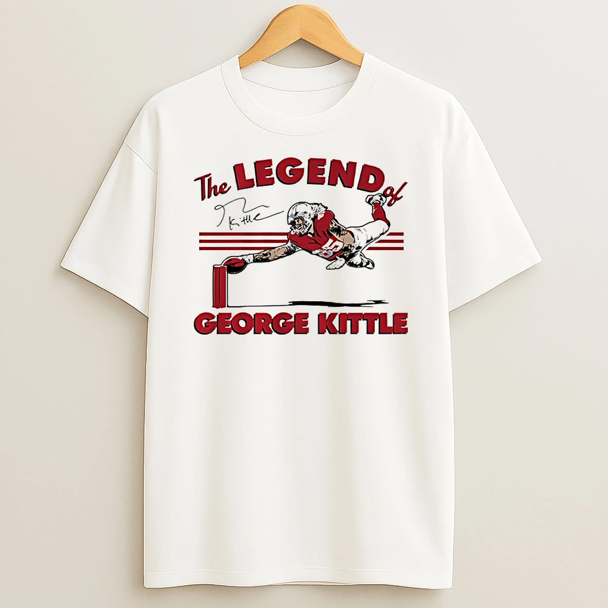 The Legend Of George Kittle San Francisco 49ers Signature Circle Tshirt Hoodie
