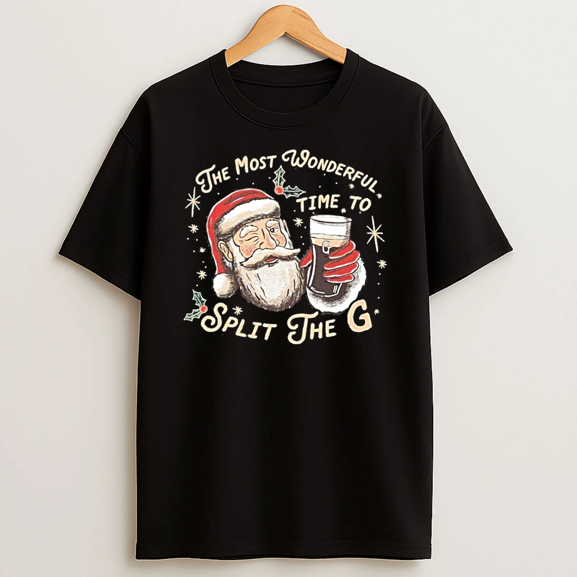 The Most Wonderful Time To Split The G Santa Claus Tshirt Hoodie