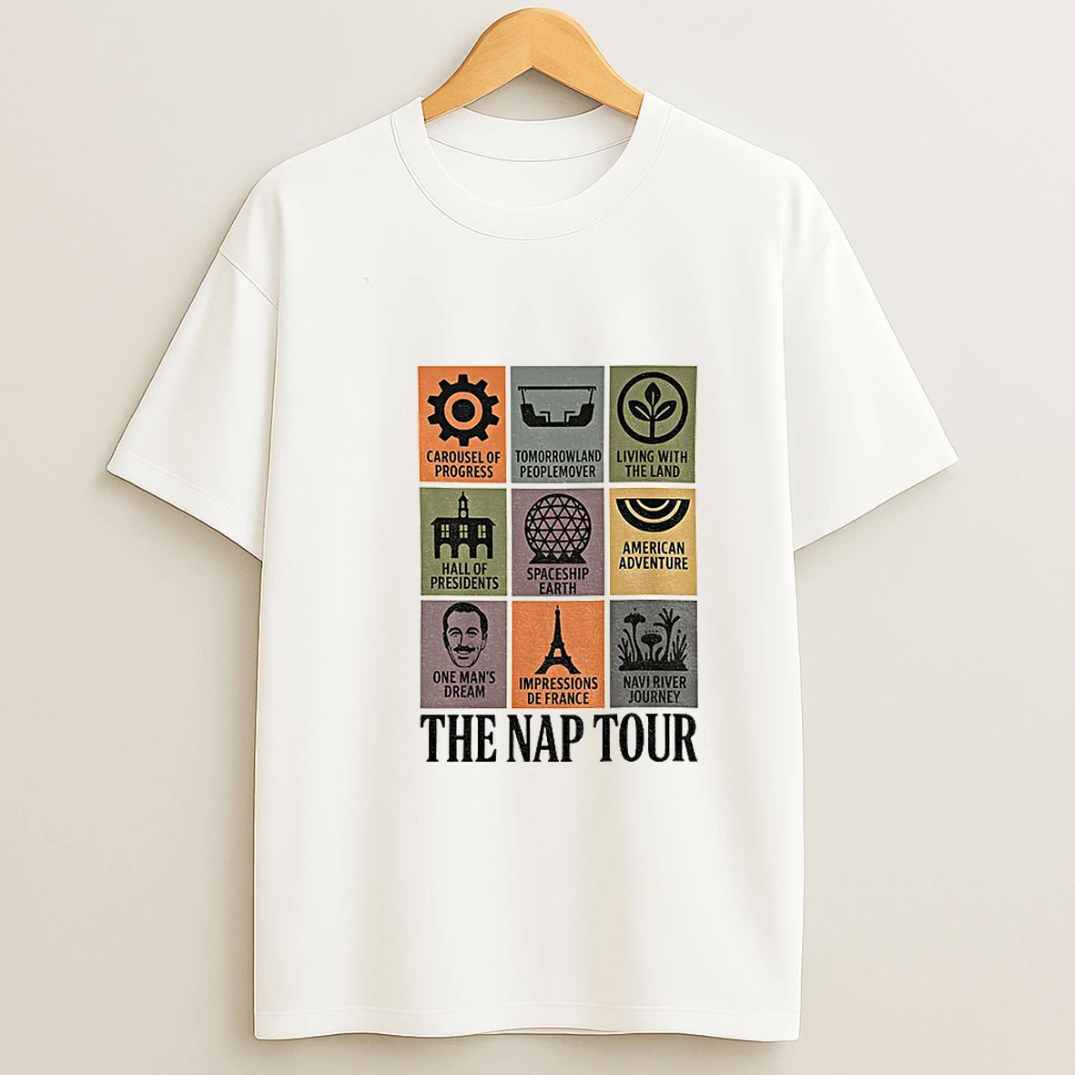 The Nap Tour Disney World Carousel Of Progress Tomorrowland People Mover Living With The Land Tshirt Hoodie