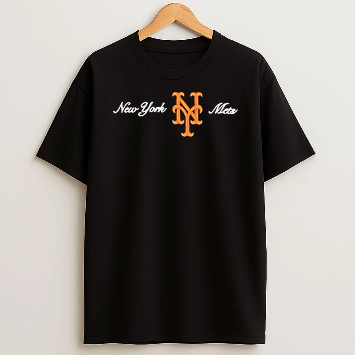 The New York Mets Logo Script Tshirt Hoodie