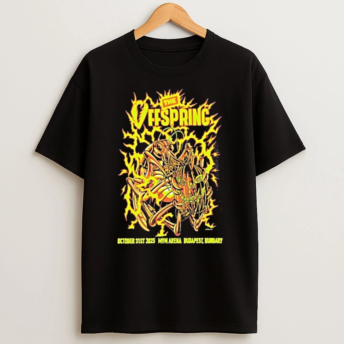 The Offspring Oct 31 2025 Mvm Arena Budapest Hungary Tshirt Hoodie