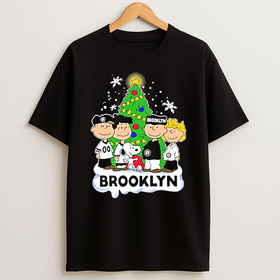 The Peanuts Brooklyn Nets Merry Christmas Tshirt Hoodie