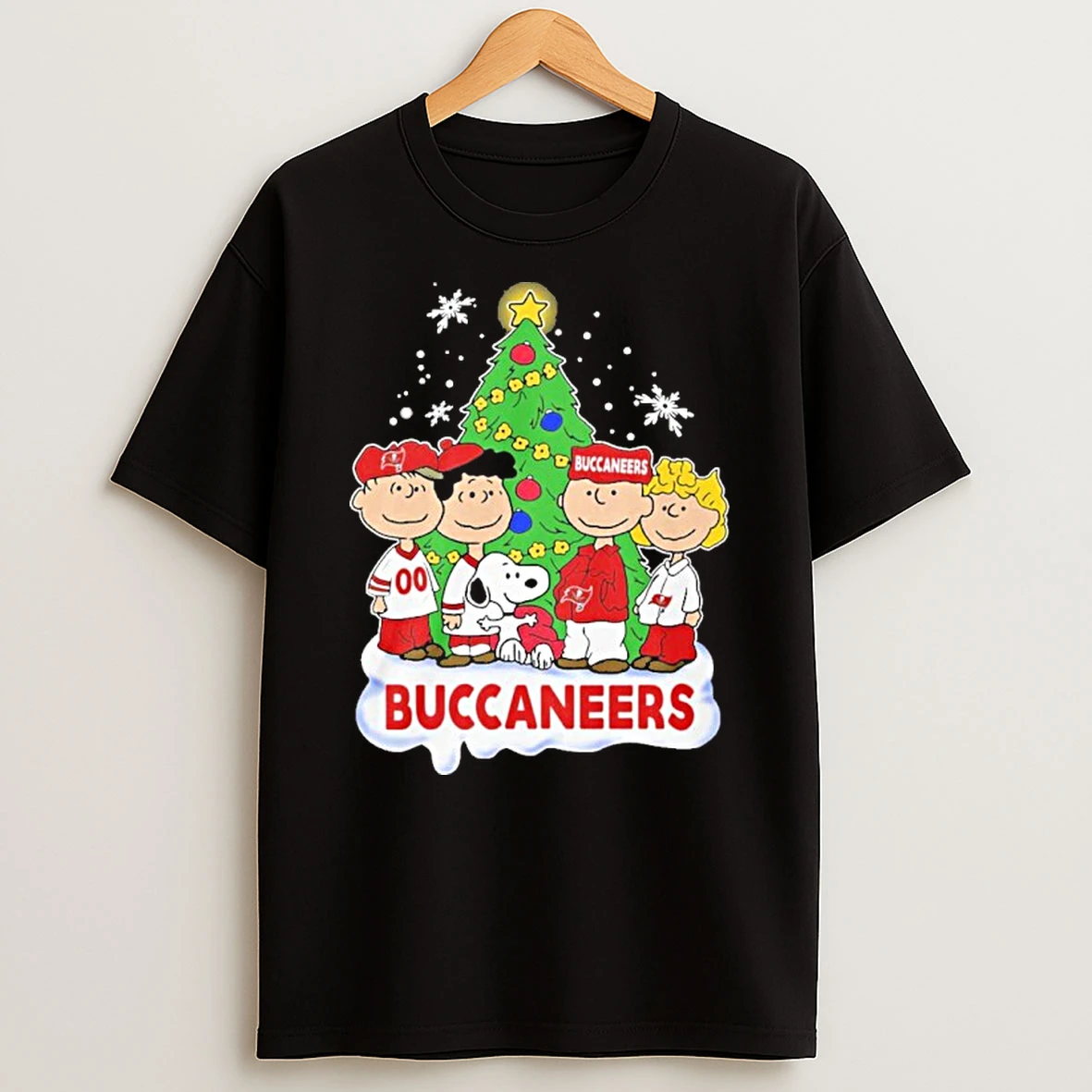 The Peanuts Characters Tampa Bay Buccaneers Christmas 2025 Tshirt Hoodie