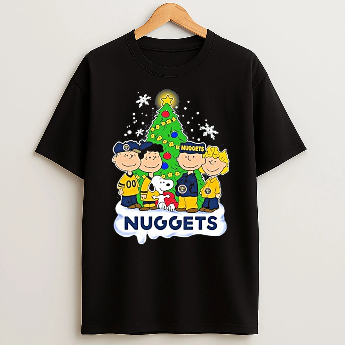 The Peanuts Denver Nuggets Merry Christmas Tshirt Hoodie