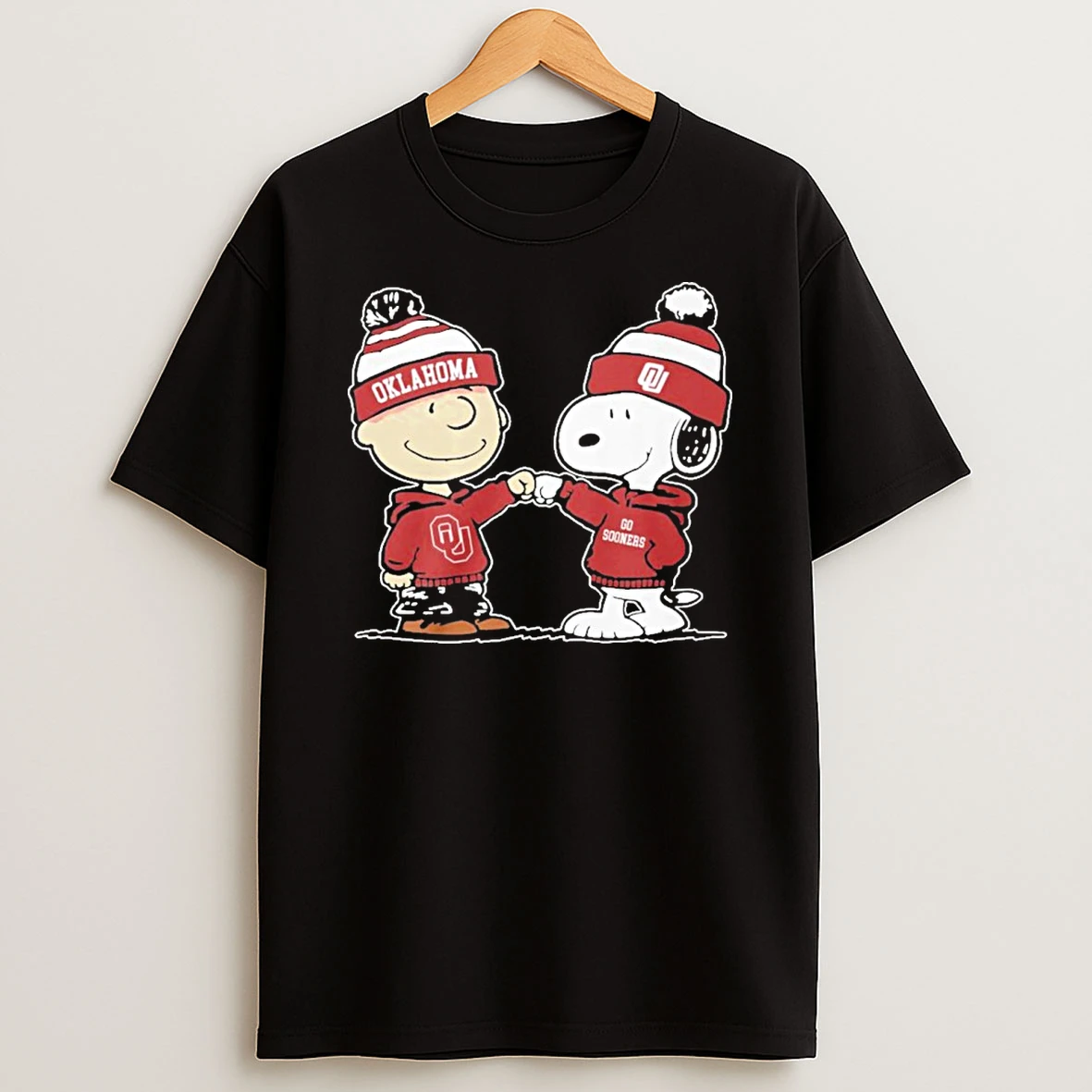 The Peanuts Fist Bump Oklahoma Sooners Tshirt Hoodie