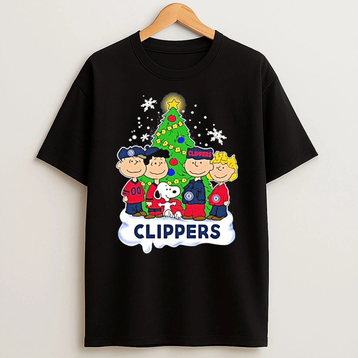 The Peanuts La Clippers Merry Christmas Tshirt Hoodie