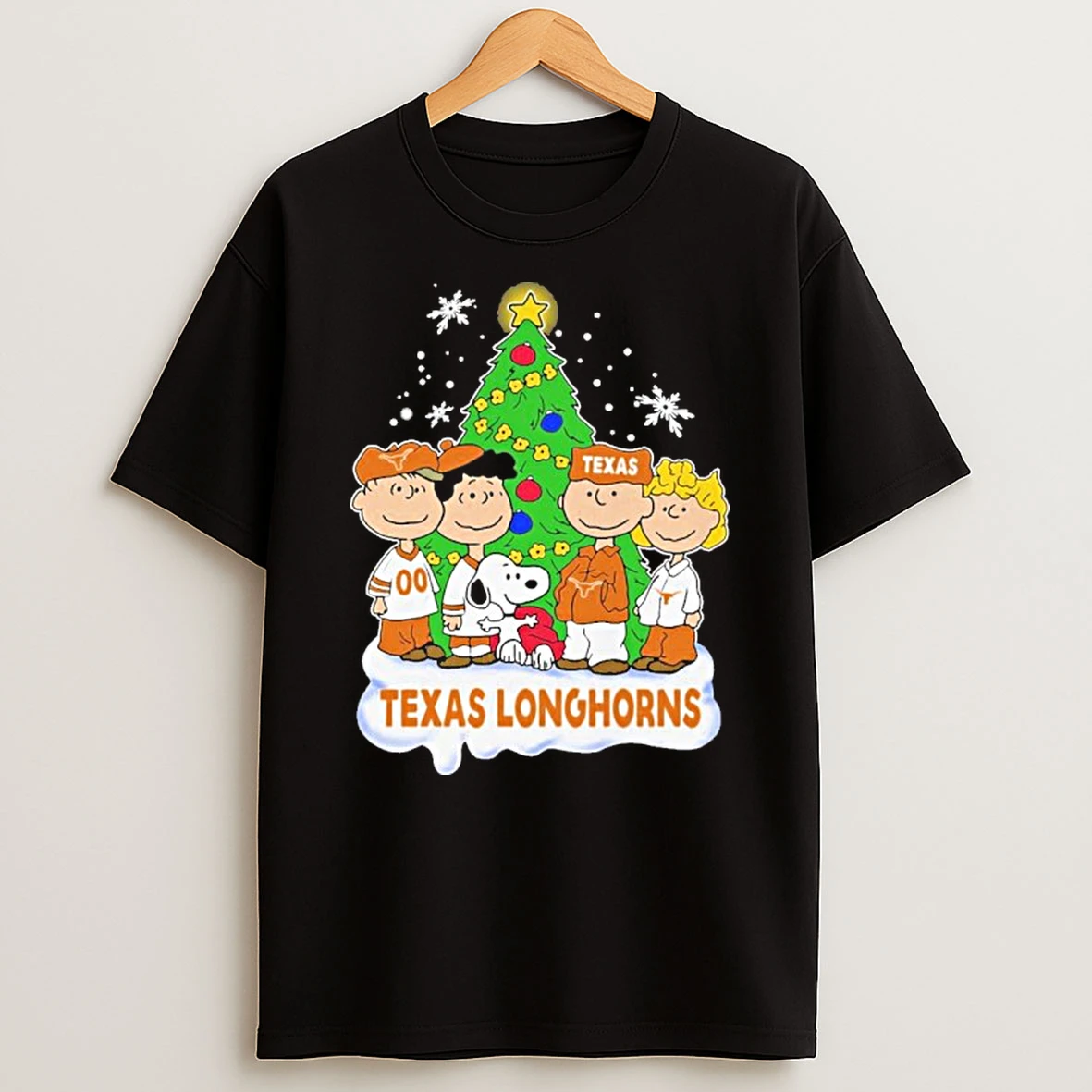The Peanuts Texas Longhorns Merry Christmas 2025 Tshirt Hoodie