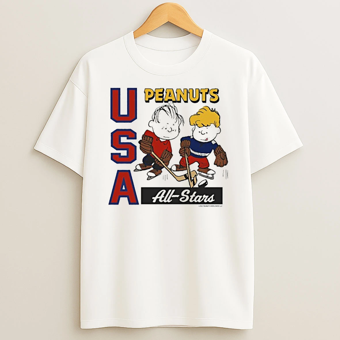 The Peanuts X Usa Hockey All Stars Tshirt Hoodie