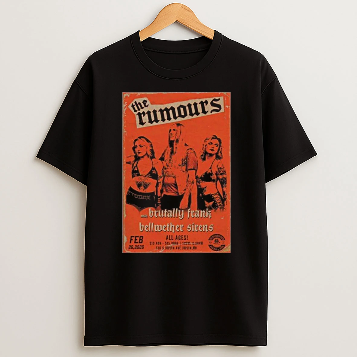 The Rumours 2 26 2026 Joplin Mo Tshirt Hoodie