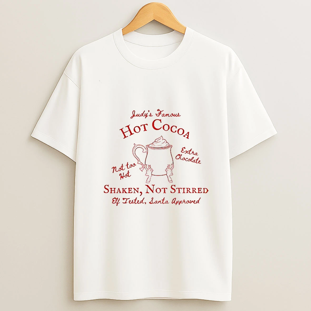 The Santa Clause Movie 90s Charlie Judys Hot Cocoa Tshirt Hoodie
