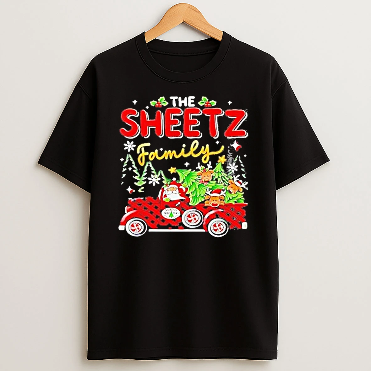 The Sheetz Family Christmas Matching Pajamas Group Tshirt Hoodie