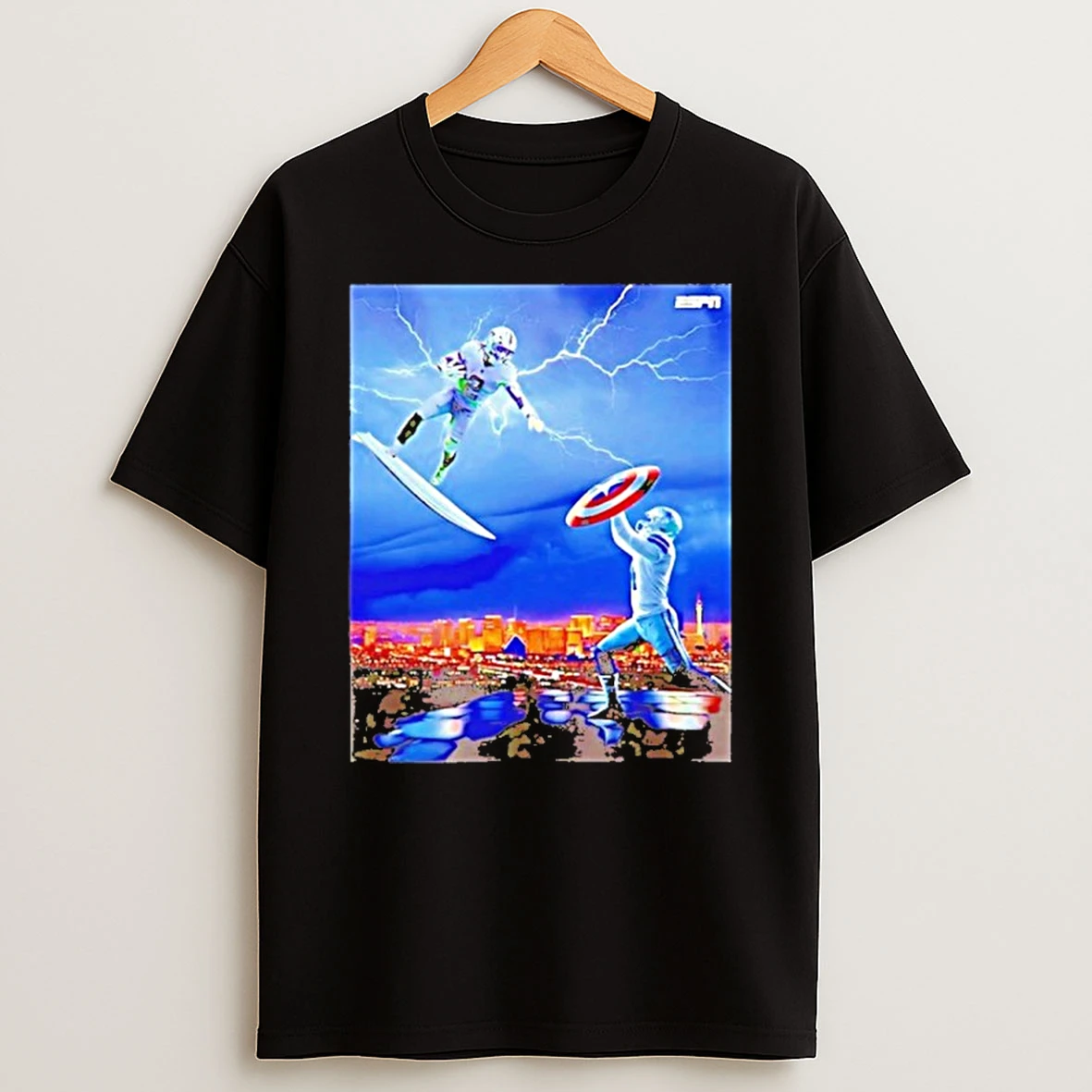 The Silver Surfer And The Raiders Take On The Captain Of Americas Monday Night Tshirt Hoodie