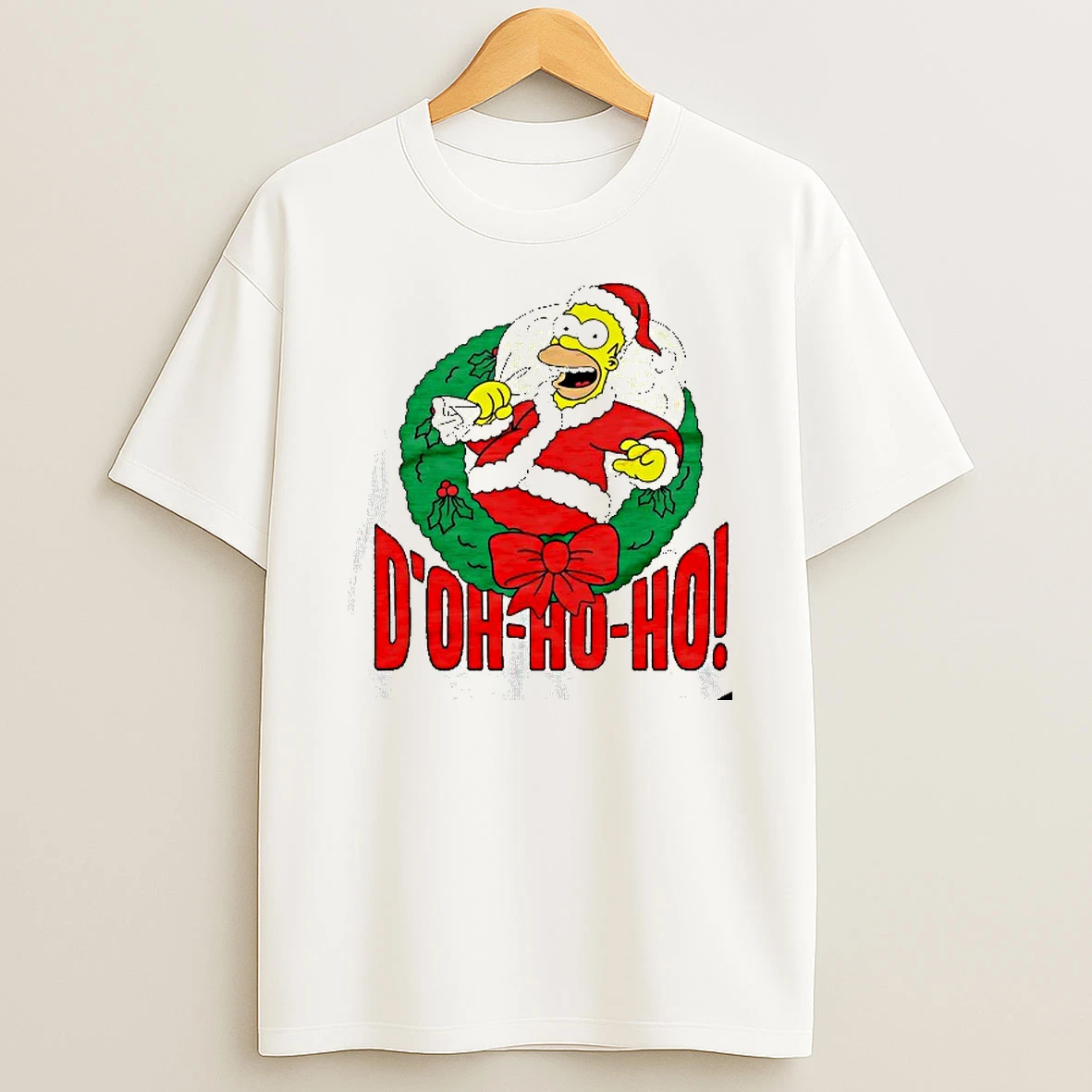The Simpsons Homer Doh Ho Ho Christmas Tshirt Hoodie