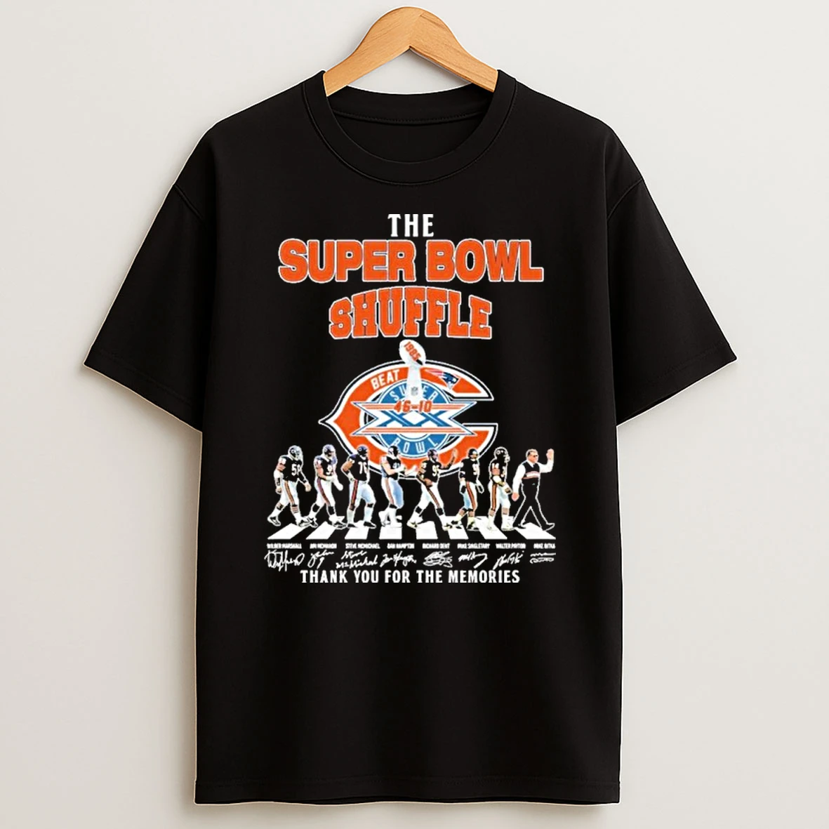 The Super Bowl Shuffle Player Abbey Road Signature Thank You For The Memories Tshirt Hoodie