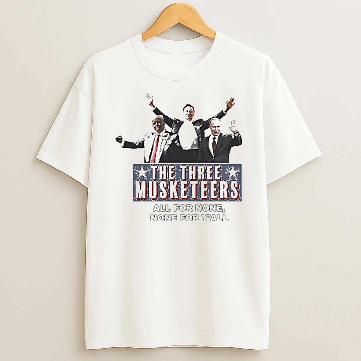The Three Musketeers All For None None For Yall Anti Trump Tshirt Hoodie
