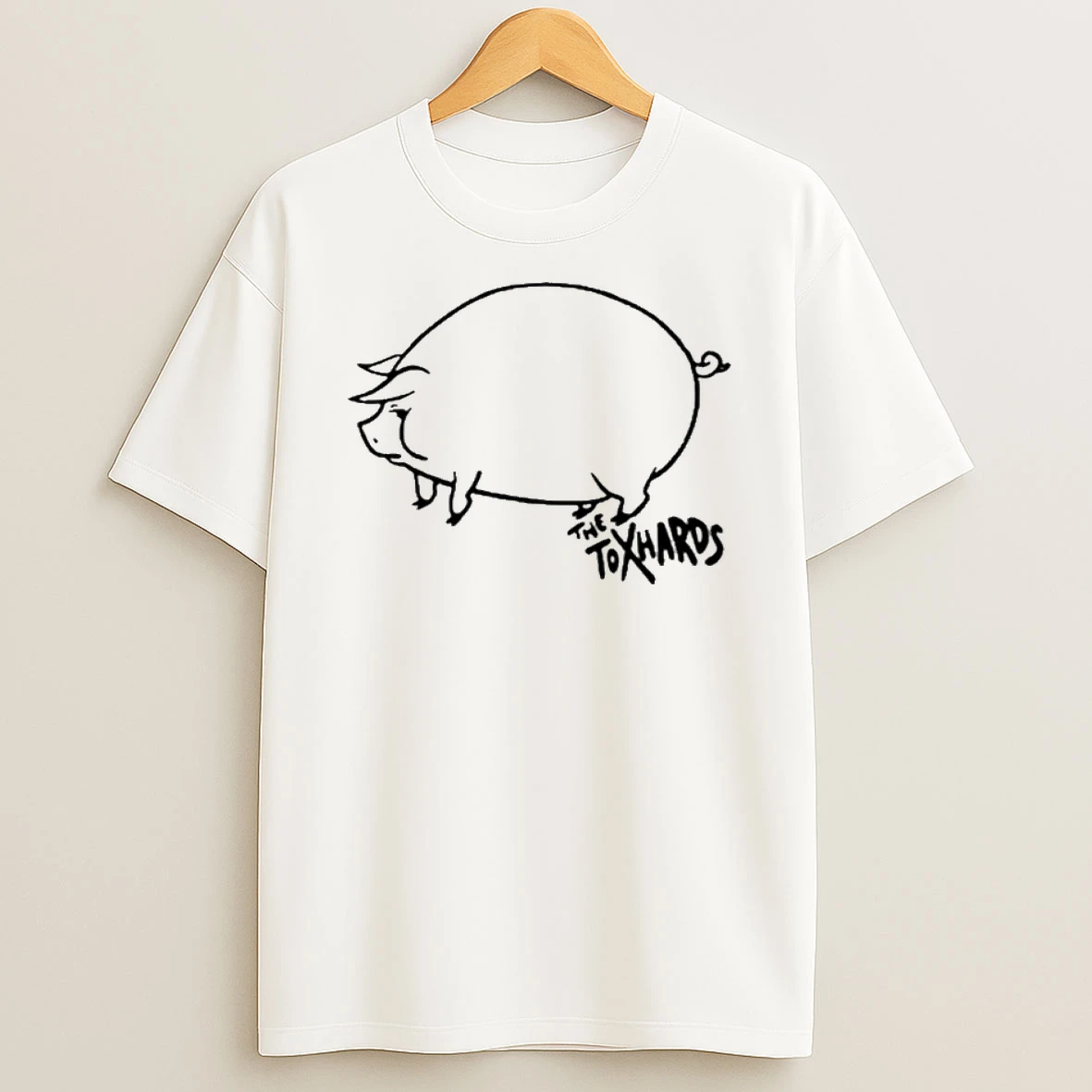 The Toxhards Pink Piggy Tshirt Hoodie