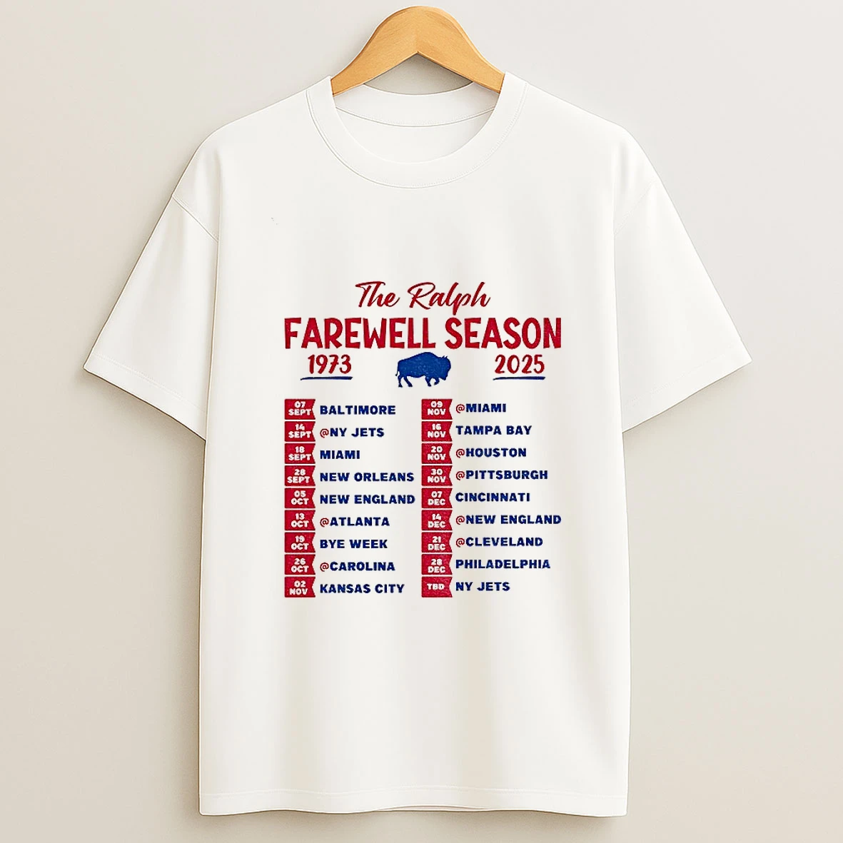 The Ralph Farewell Season 1973 2025 Buffalo Bills Baltimore Ny Jets Miami Tampa Bay Nfl Football Tshirt Hoodie
