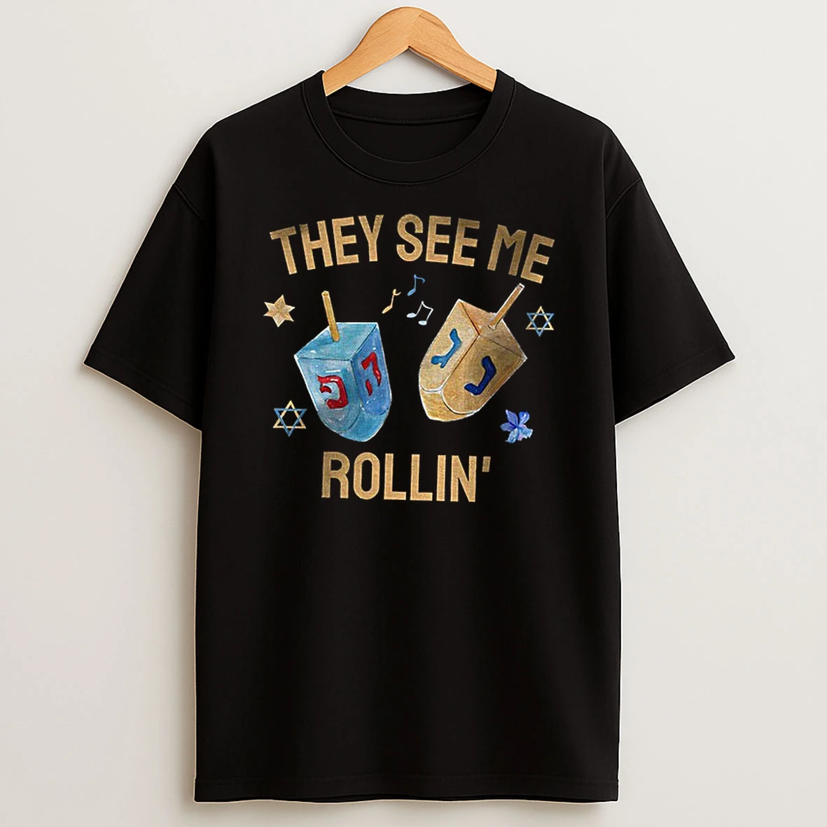 They See Me Rollin Happy Hanukkah Tshirt Hoodie