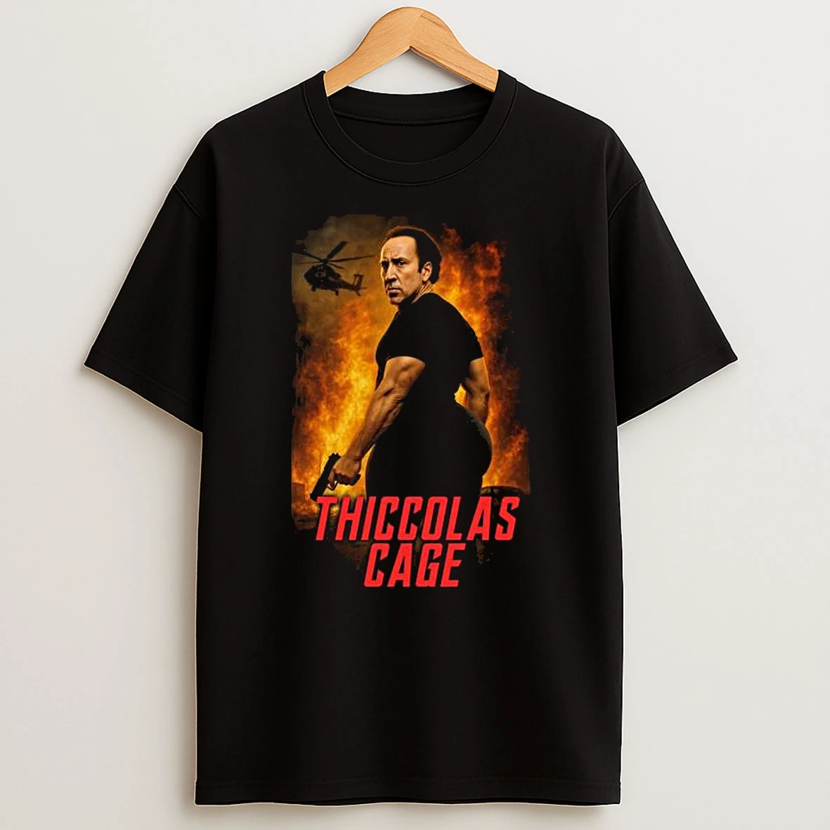 Thiccolas Cage Tshirt Hoodie