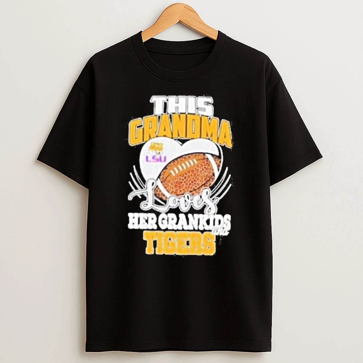 This Grandma Loves Her Grandkids And Lsu Tigers Premium Tshirt Hoodie