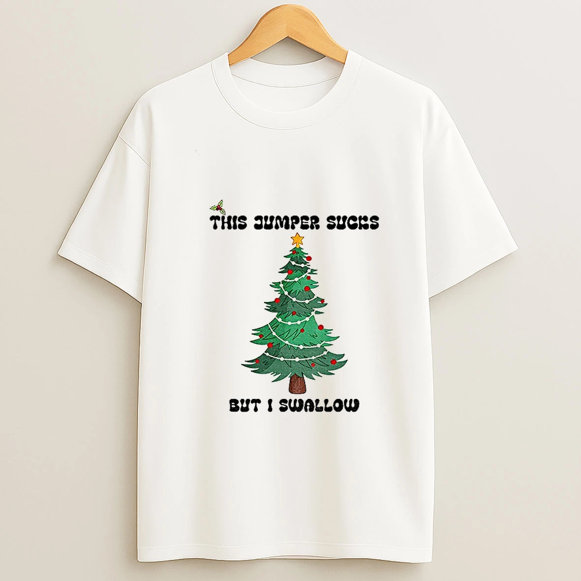 This Jumper Sucks But I Swallow Funny Christmas Jumper Tshirt Hoodie