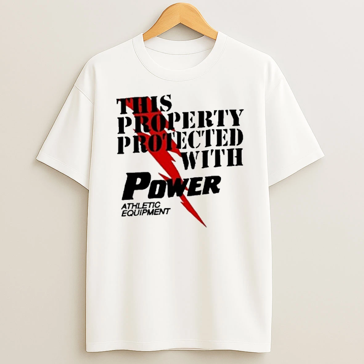 This Property Protected With Power Athletic Equipment Tshirt Hoodie