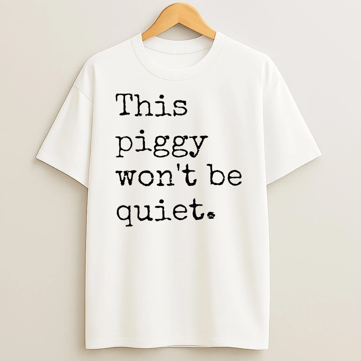 This Piggy Wont Be Quiet Trump Resist Quiet Piggy Political Tshirt Hoodie