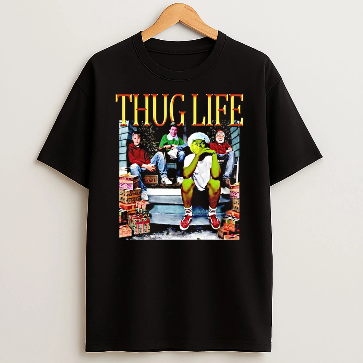 Thug Life Grinch Christmas Tshirt Hoodie