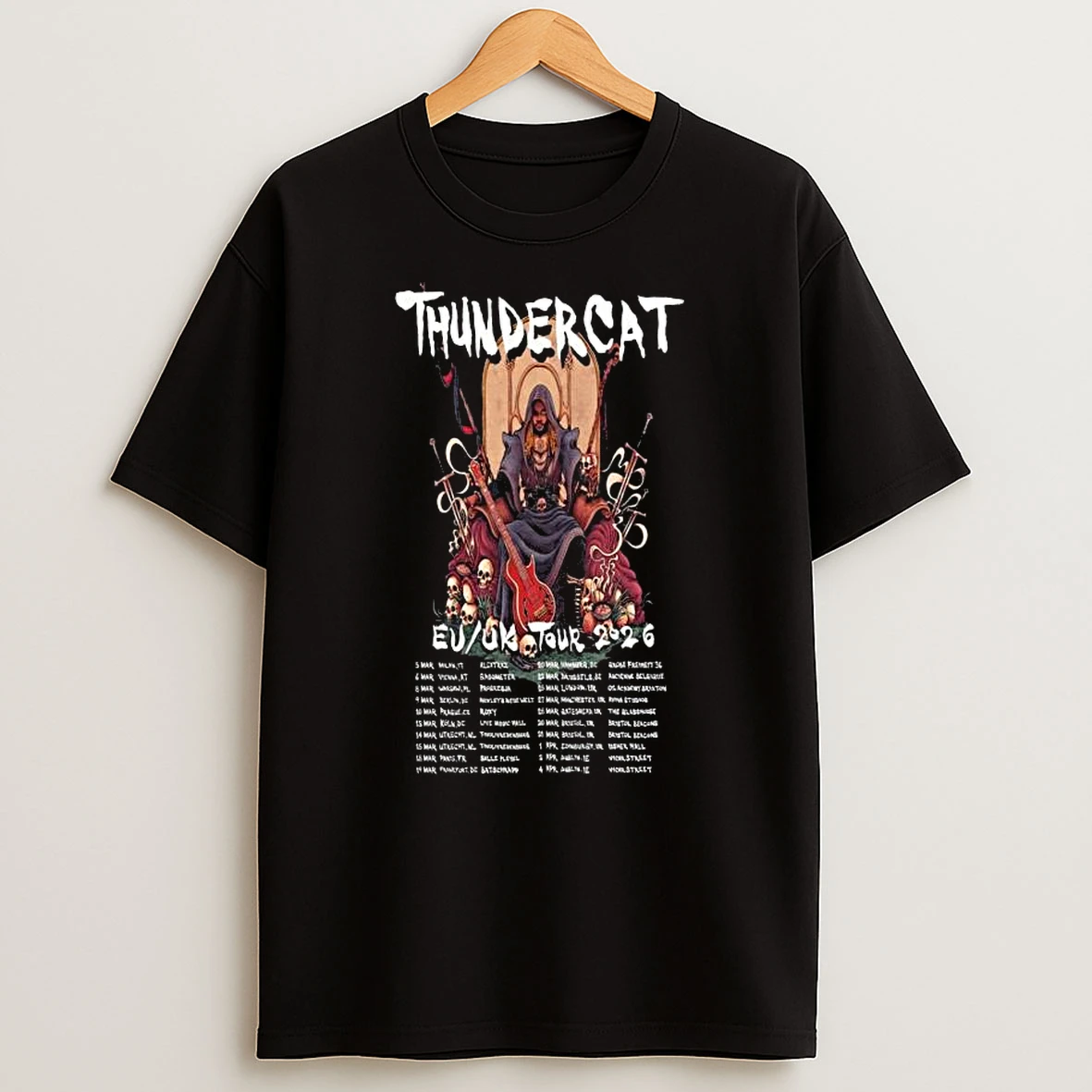 Thundercat Eu And Uk Tour 2026 Tshirt Hoodie