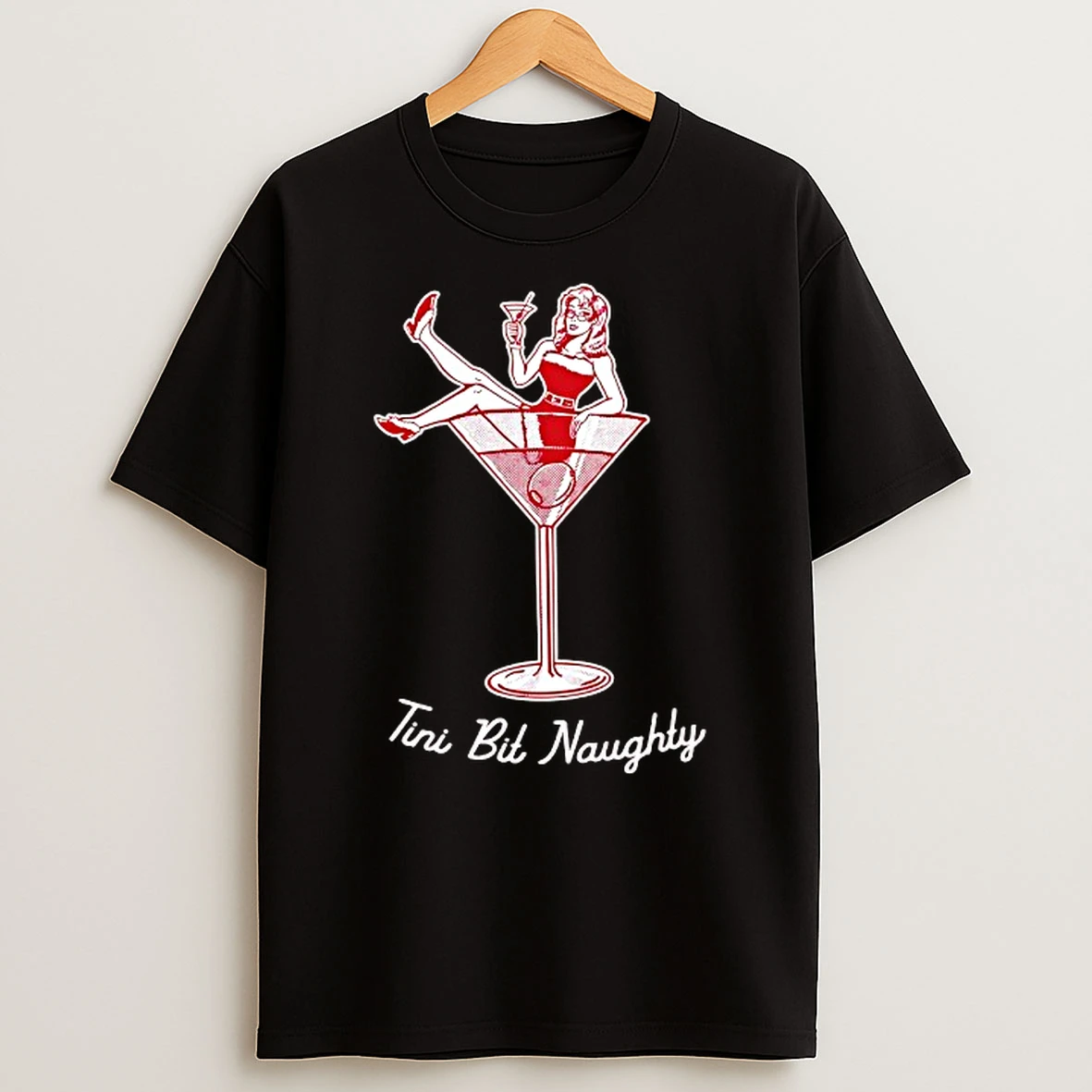 Tini Bit Naughty Christmas Tshirt Hoodie