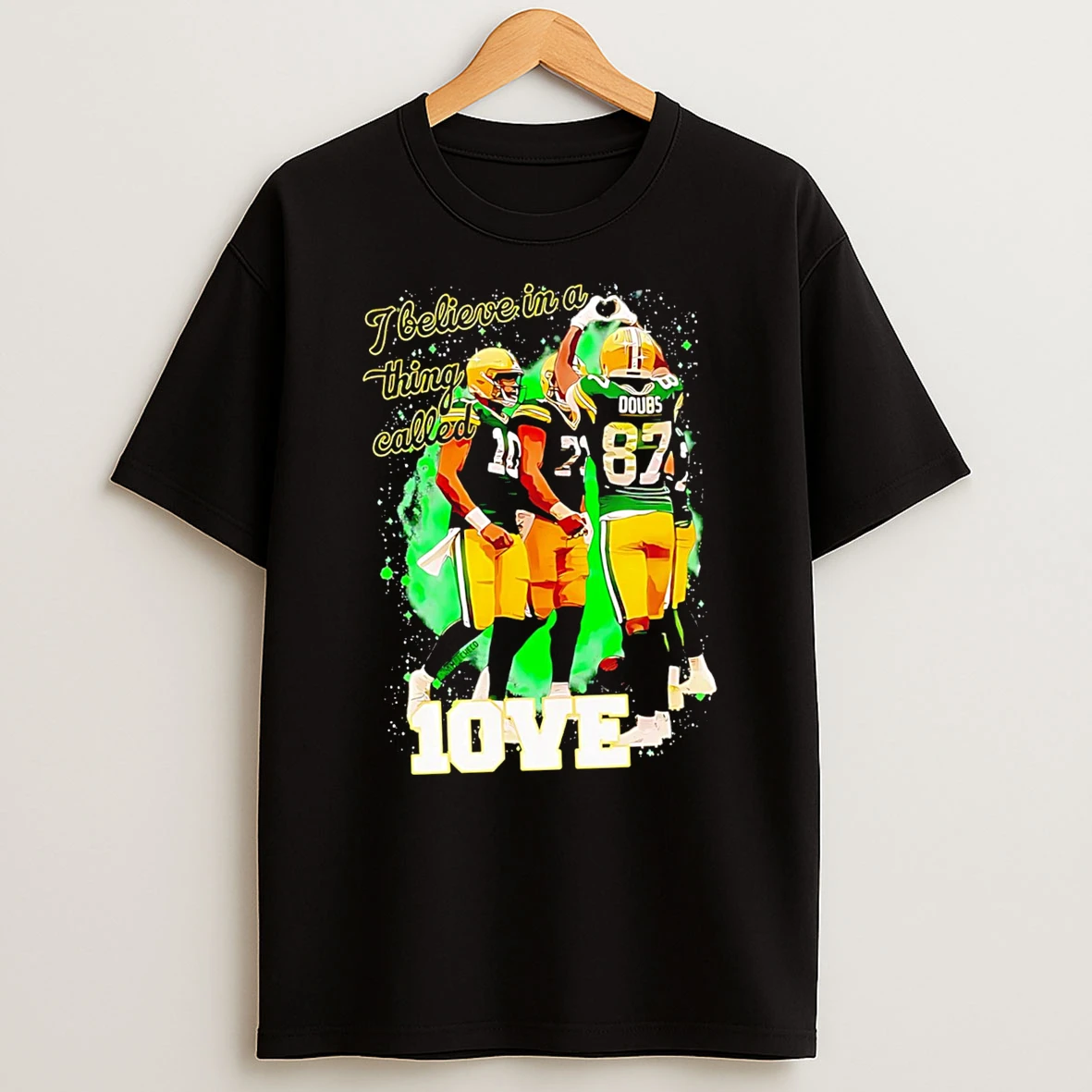 Top I Believe In A Thing Called Love Green Bay Packers Tshirt Hoodie