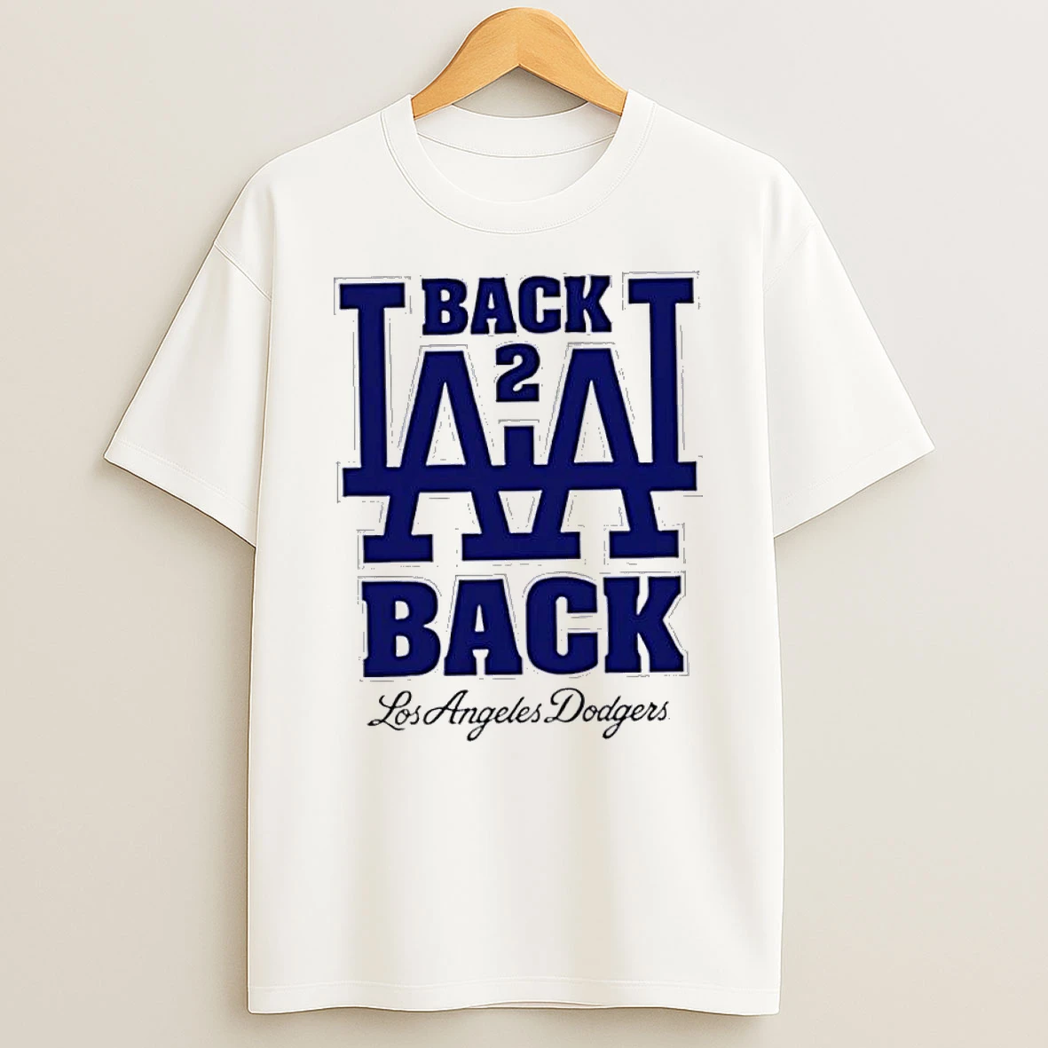 Top La Back 2 Back Los Angeles Dodgers Tshirt Hoodie