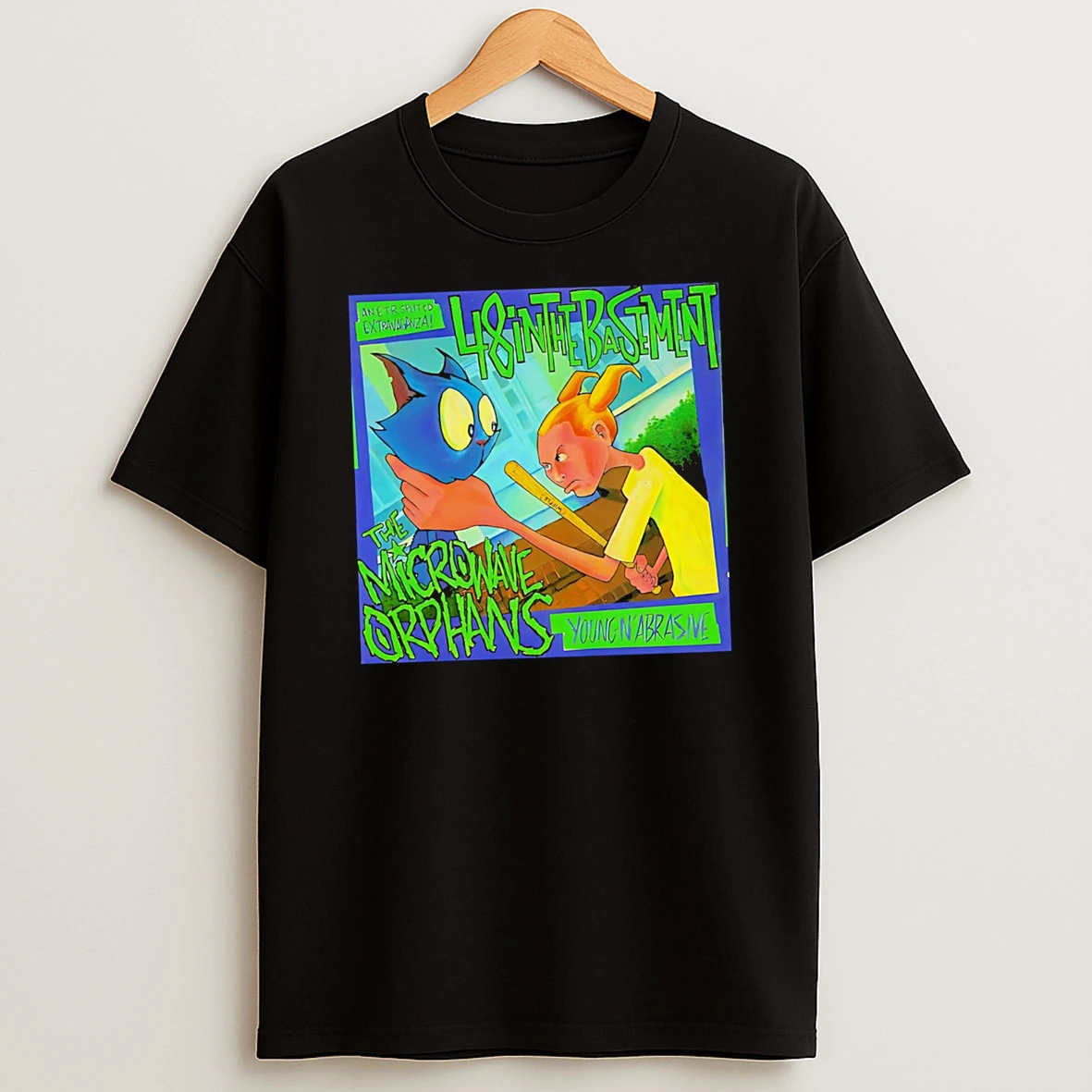 Top Young N Abrasive 48 In The Basement Microwave Orphans Tshirt Hoodie