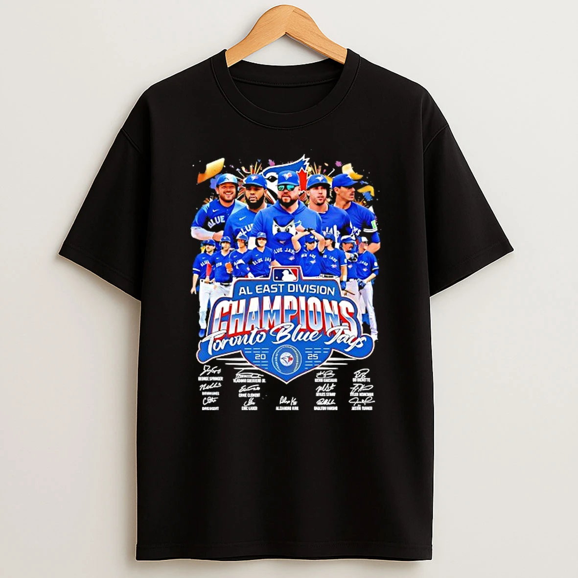 Toronto Blue Jays 2025 Al East Division Champions Signature Tshirt Hoodie