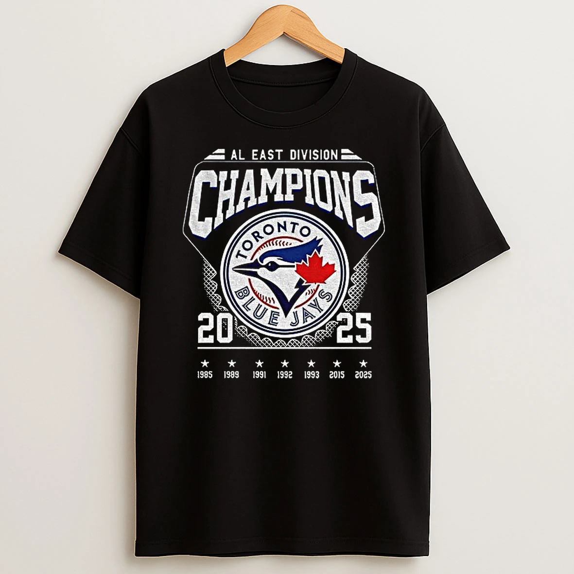 Toronto Blue Jays Al East Division Champions 2025 Tshirt Hoodie