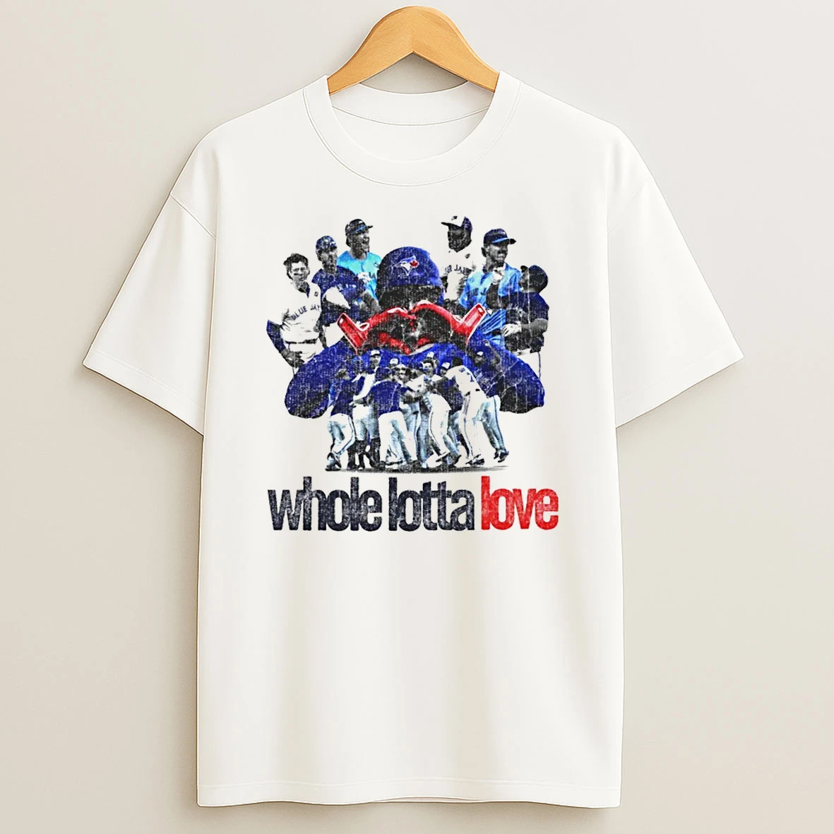 Toronto Blue Jays Whole Lotta Love Heart Team Boxy Mlb Baseball Vintage Tshirt Hoodie