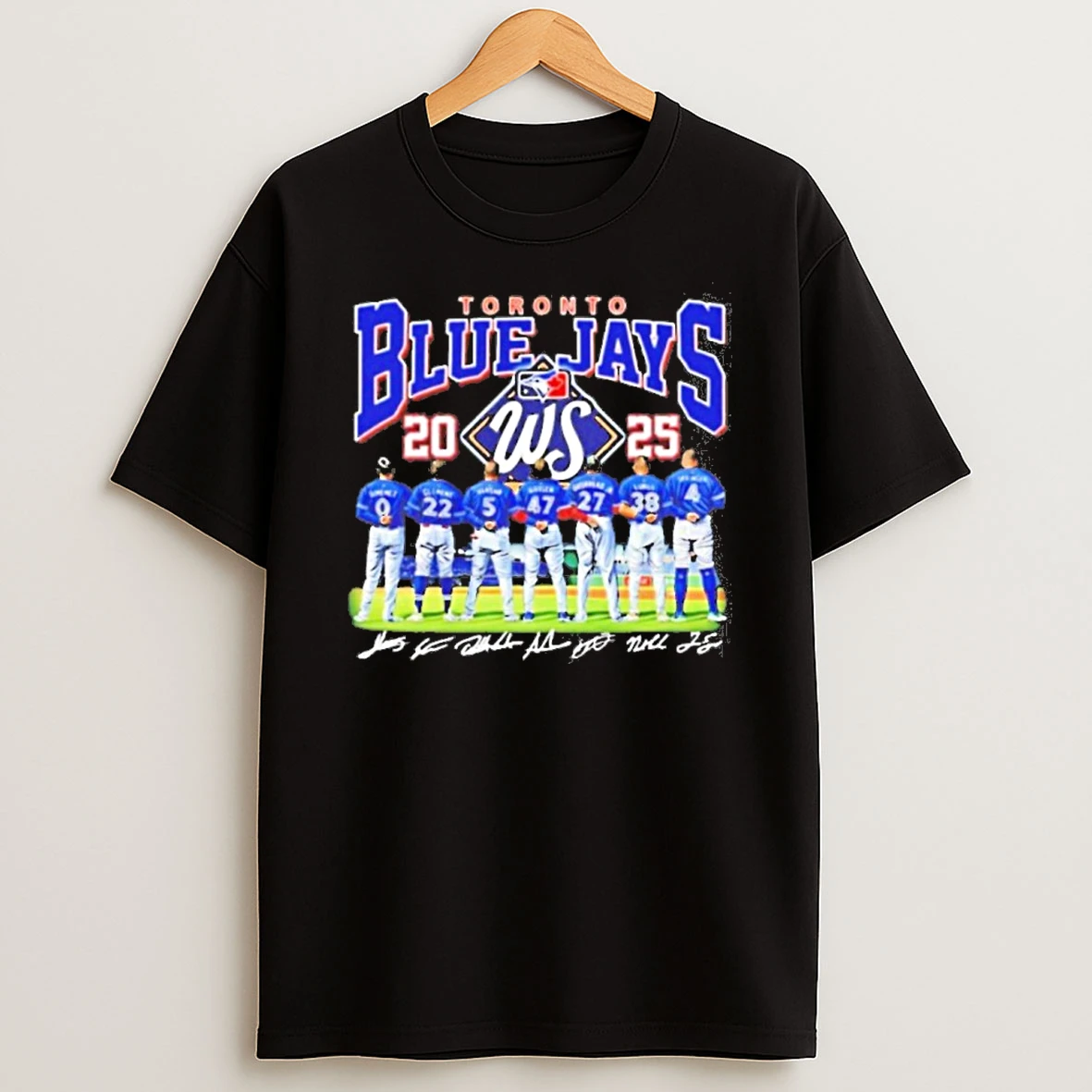 Toronto Blue Jays Ws 2025 American League Champions Signatures Tshirt Hoodie