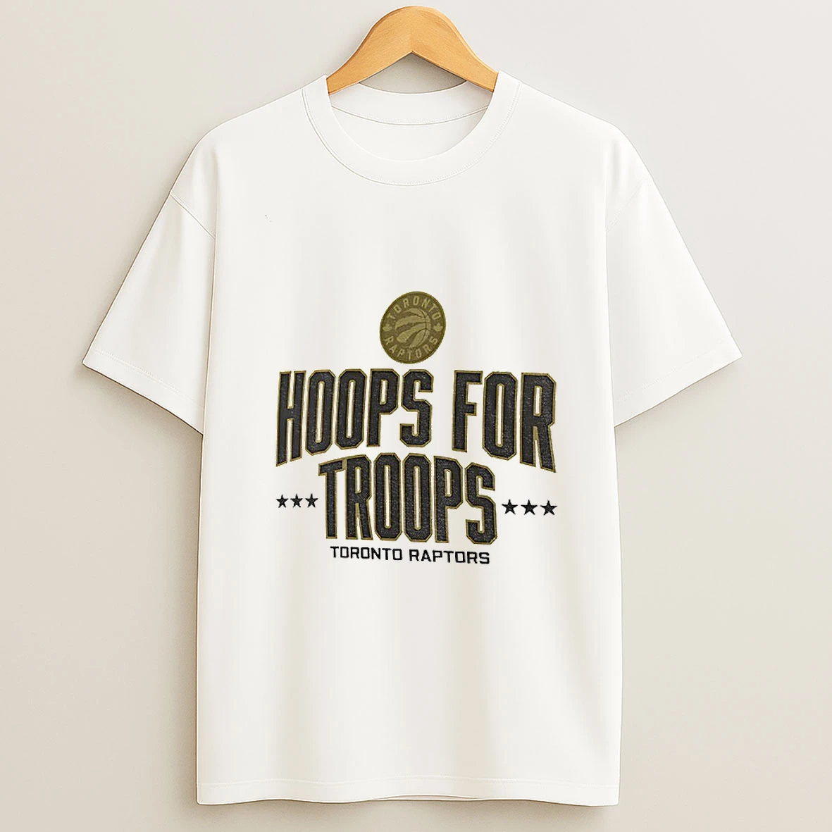 Toronto Raptors Basketball Nba Hoops For Troops Logo Tshirt Hoodie
